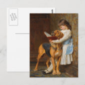 Briton Riviere - Leesles, verplicht onderwijs Briefkaart (Voorkant / Achterkant)