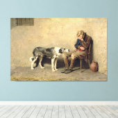 Briton Riviere - Trouw Canvas Afdruk (Insitu (Houten vloer))