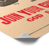 Britons Lord Kitchener wil je WWI Propaganda Poster (Hoek)