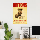 Britons wil je, Heer keuchener Poster (Thuiskantoor)