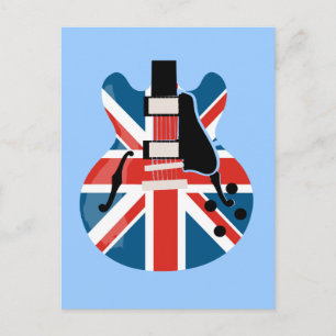 Britpop Guitar Briefkaart