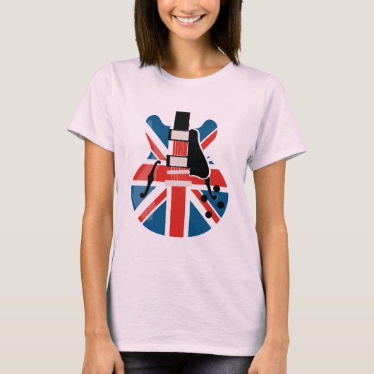 Britpop Guitar T-shirt (Voorkant)
