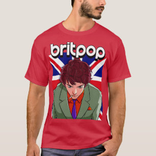 Britpop Mod Suit 90s Rock gitaar muziek liefhebber T-shirt
