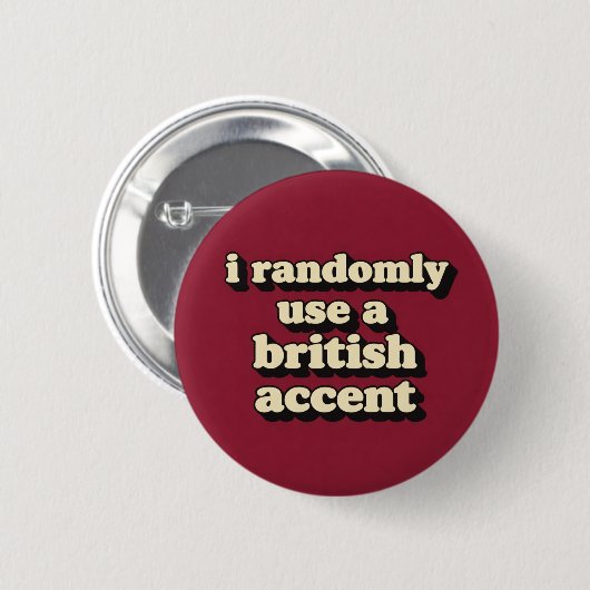 Brits Accent Ronde Button 5,7 Cm (Voorkant /achterkant)