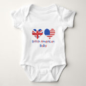 Brits Amerikaans Baby Romper (Voorkant)