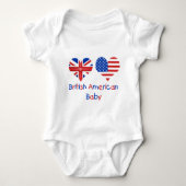 Brits Amerikaans Baby Romper (Voorkant)