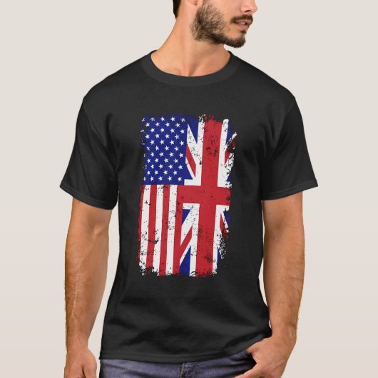 Brits Amerikaans Shirt met lange mouwen (Voorkant)