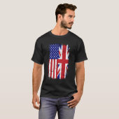 Brits Amerikaans Shirt met lange mouwen (Voorkant volledig)
