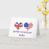 Brits-Amerikaanse Baby Kaart (Gele Bloem)