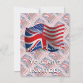 Brits-Amerikaanse golfvlag Kaart (Voorkant)