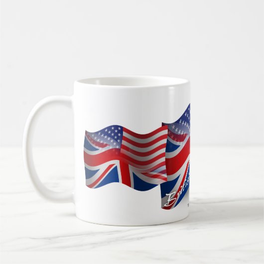 Brits-Amerikaanse golfvlag Koffiemok (Links)
