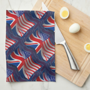 Brits-Amerikaanse golfvlag Theedoek