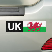 Brits auto Sticker & Wales reizen naar het buitenl (Op auto)