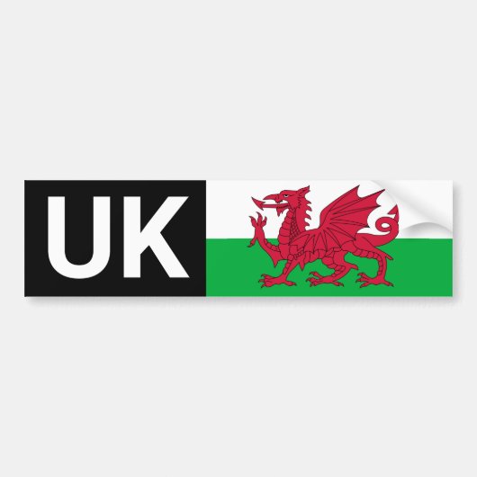 Brits auto Sticker & Wales reizen naar het buitenl (Voorkant)