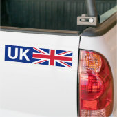 Brits autoticker en Brits reizen naar het buitenla Bumpersticker (Op Truck)