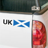 Brits autoticker & Schotse chauffeurs reizen naar Bumpersticker (Op Truck)