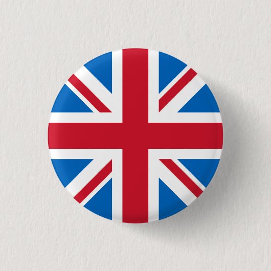 Brits badge - Unievaartuig met Schots blauw Ronde Button 3,2 Cm (Voorkant)