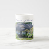 Brits beenderporselein beker ("Ik droom van Groot- Porselein Kop (Voorkant)