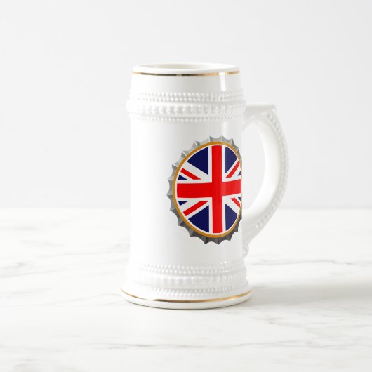 Brits bier stein bierpul (Voorkant rechts)