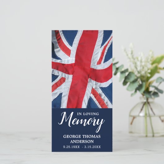 Brits Bladwijzer van de Flag Memorial Prayer (Staand voorkant)