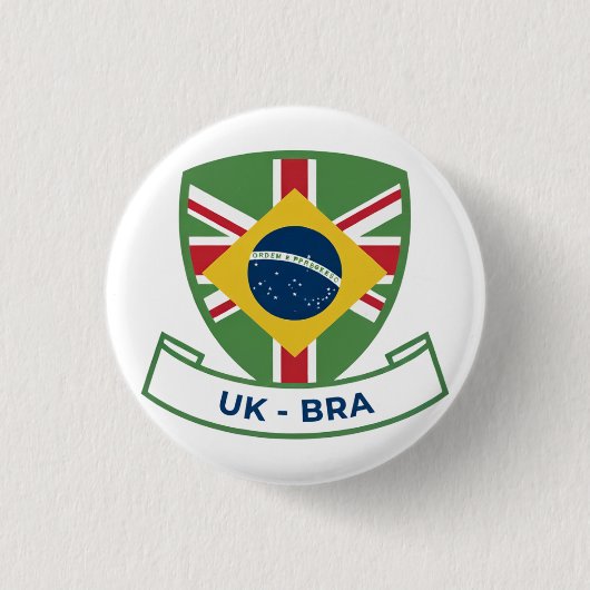 Brits-Braziliaans Ronde Button 3,2 Cm (Voorkant)