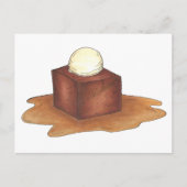 Brits Briefkaart met de "Sticky Toffee Pudding Des (Voorkant)