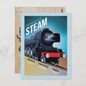 Brits Briefkaart voor stoomlocomotieven (Voorkant / Achterkant)