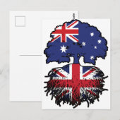 Brits Brits Australisch - Australisch - Boom - Roo Briefkaart (Voorkant / Achterkant)