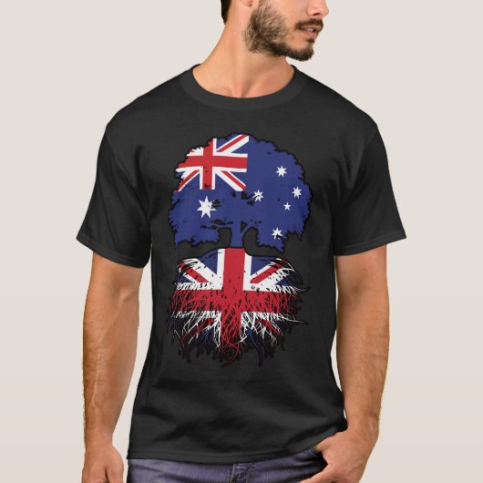 Brits Brits Australisch - Australisch - Boom - Roo T-shirt (Voorkant)