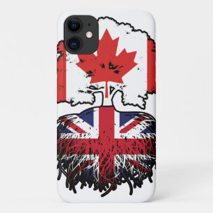 Brits - Brits - Canadese vlag voor boomstammen Case-Mate iPhone Case