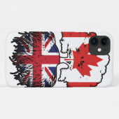Brits - Brits - Canadese vlag voor boomstammen Case-Mate iPhone Case (Achterkant (horizontaal))
