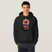 Brits - Brits - Canadese vlag voor boomstammen Hoodie (Voorkant volledig)