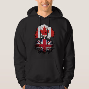 Brits - Brits - Canadese vlag voor boomstammen Hoodie