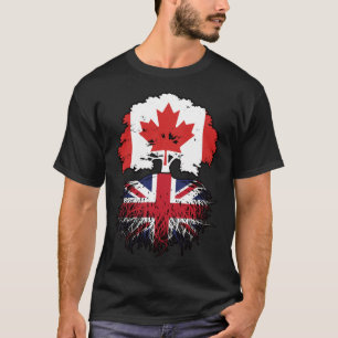 Brits - Brits - Canadese vlag voor boomstammen T-shirt