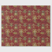  Brits Brocade Pattern Cadeaupapier (Vlak)