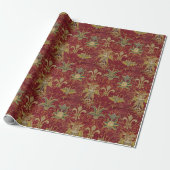  Brits Brocade Pattern Cadeaupapier (Uitgerold)