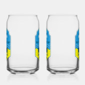 Brits cadeau met strandthema blikvorm glas (Links)