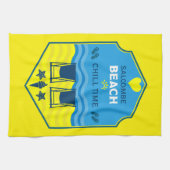 Brits cadeau met strandthema theedoek (Horizontaal)