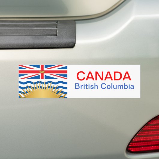 Brits-Colombiaanse vlag Bumpersticker (Op auto)