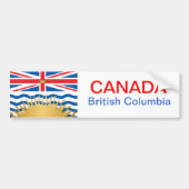 Brits-Colombiaanse vlag Bumpersticker (Voorkant)