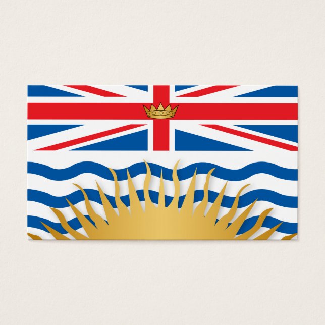 Brits-Colombiaanse vlag Visitekaartje (Voorkant)