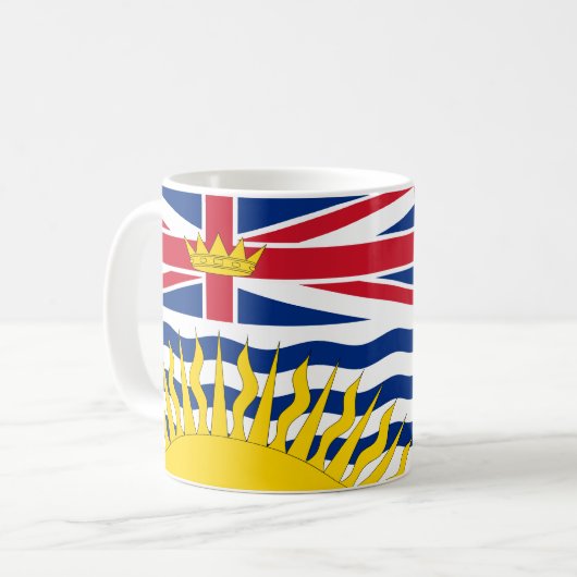 Brits-Colombiaanse vlaggen-Mok Koffiemok (Voorkant links)