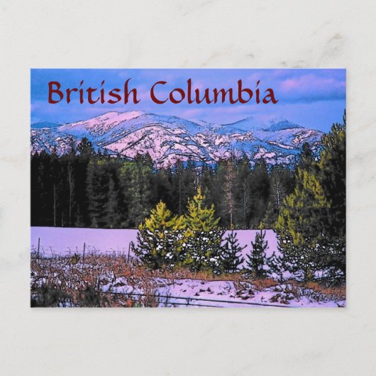 Brits Columbia Briefkaart (Voorkant)