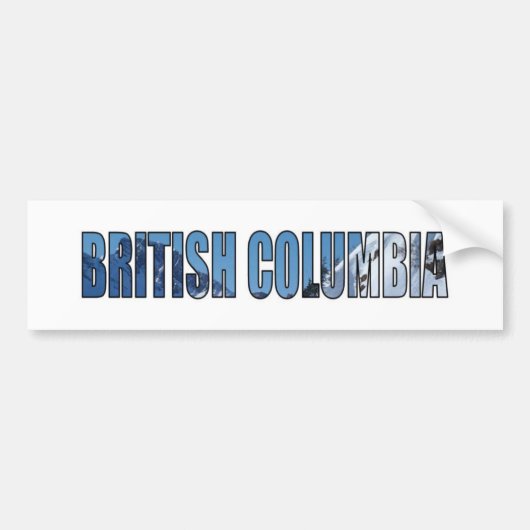 Brits-Columbia Bumpersticker (Voorkant)