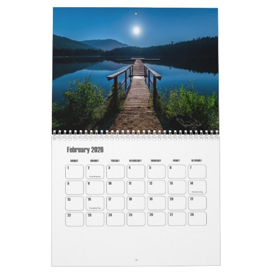 Brits-Columbia-Canada kalender (Feb 2026)