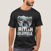 Brits Columbia Canada Orca Souvenir T-shirt (Voorkant)