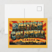 Brits-Columbia Canada Vintage Briefkaart (Voorkant / Achterkant)