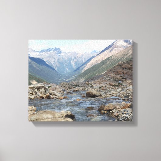 Brits-Columbia Canadese Glacial Creek Canvas (Voorkant)