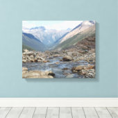 Brits-Columbia Canadese Glacial Creek Canvas Afdruk (Insitu (Houten vloer))