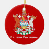 Brits Columbia* kerstversiering Keramisch Ornament (Voorkant)